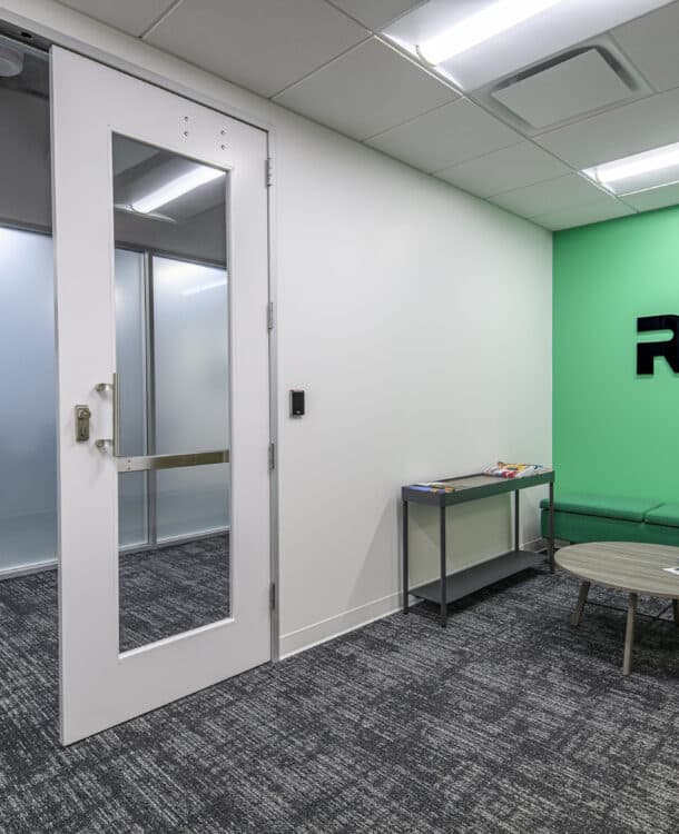 An image of the RXO Northbrook project interior.